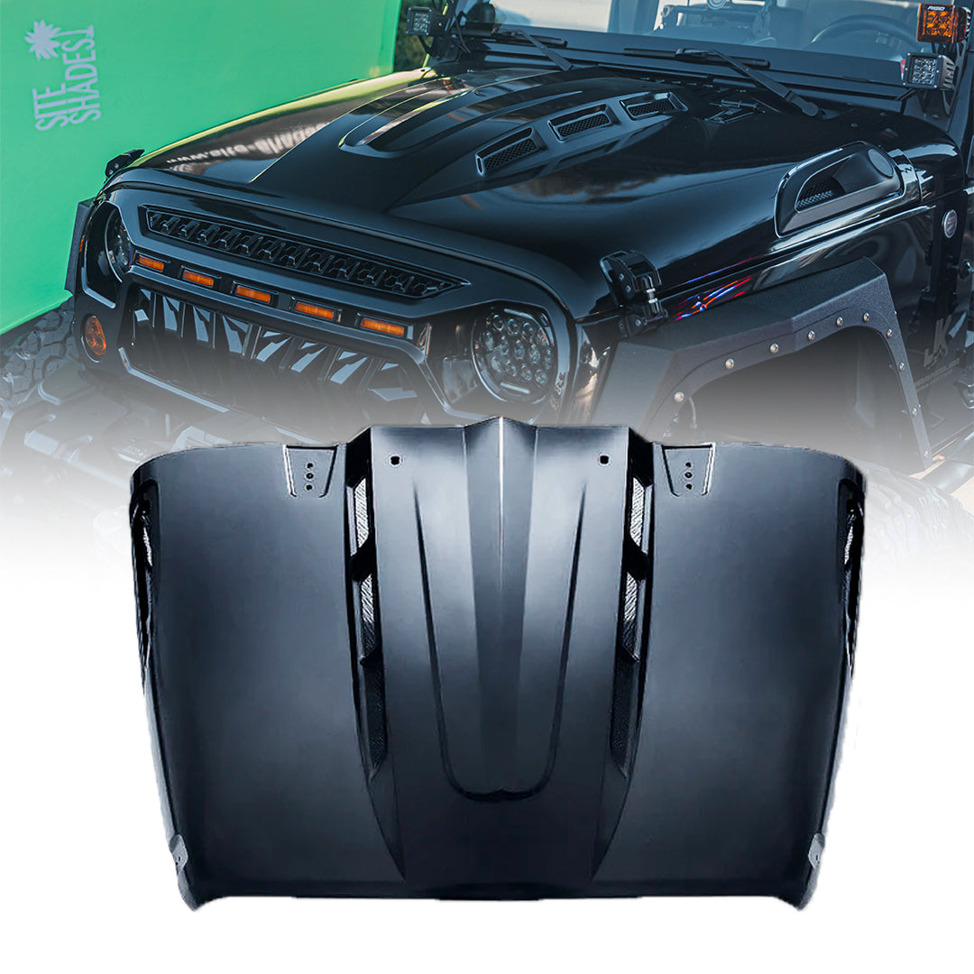 Jeep Wrangler JK Heat Dispersion Hood | Avenger Series