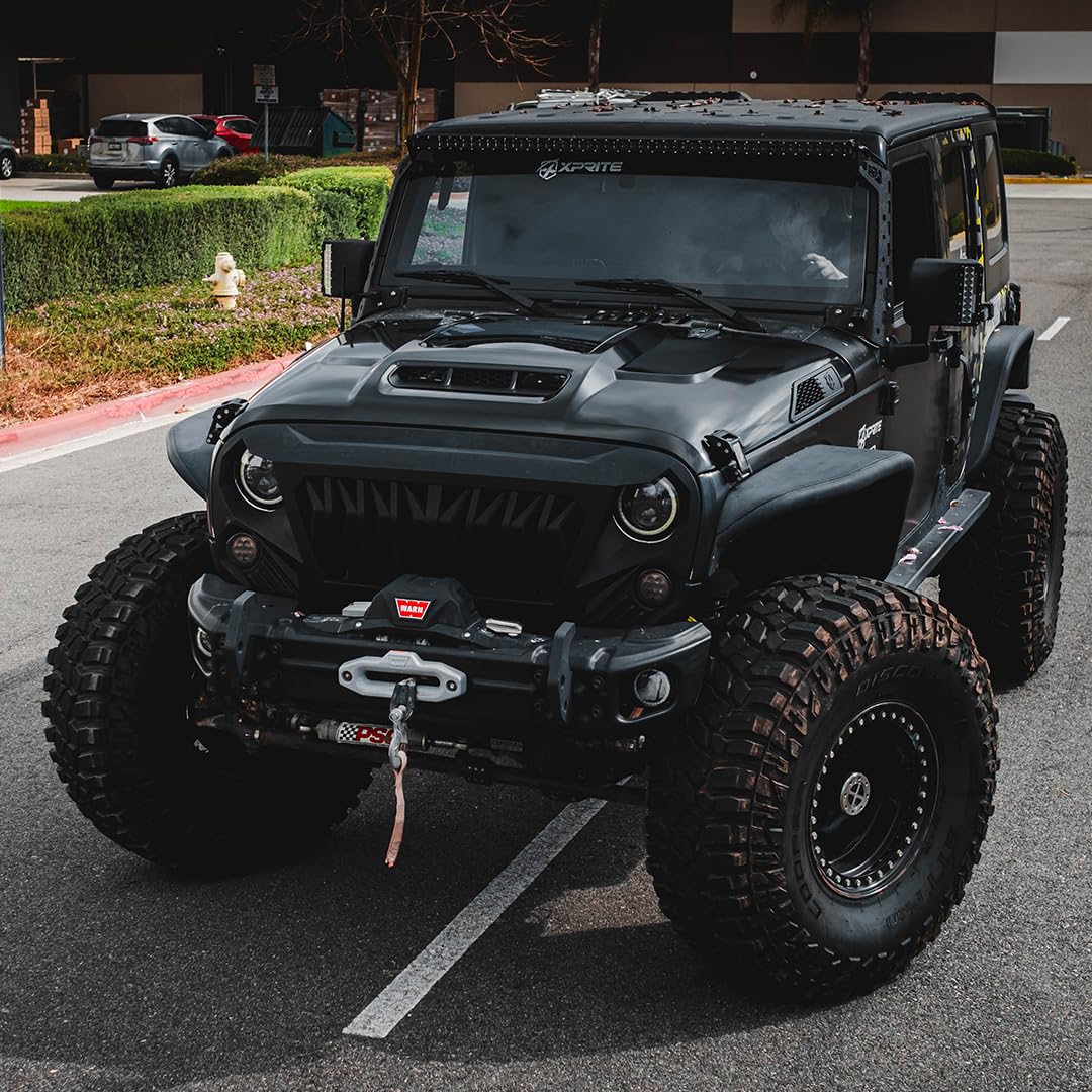 Jeep Wrangler JK Hood with Visible Engine Interior | ZR1