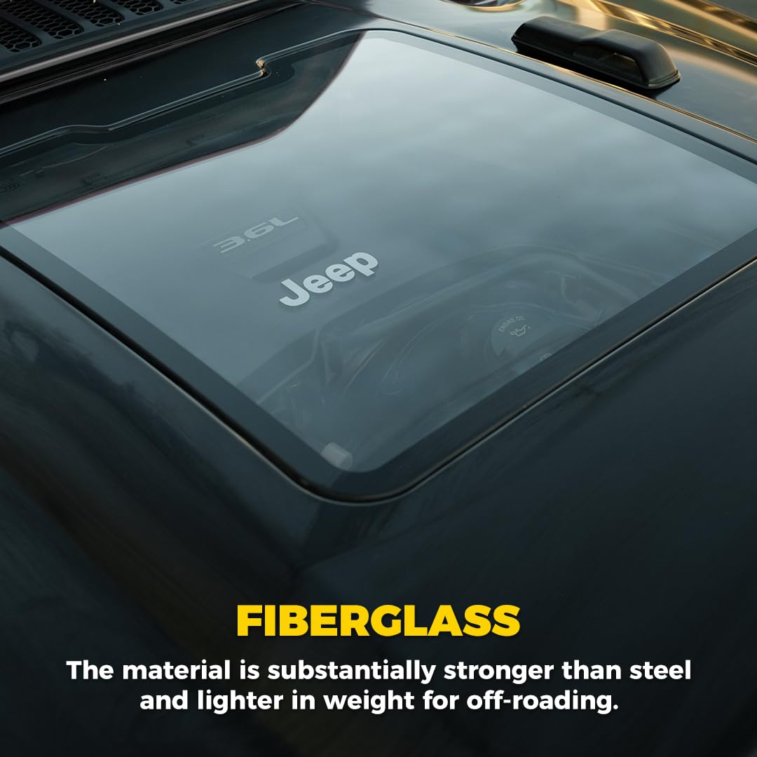 Jeep Wrangler JL Hood with Visible Engine Interior | ZR1