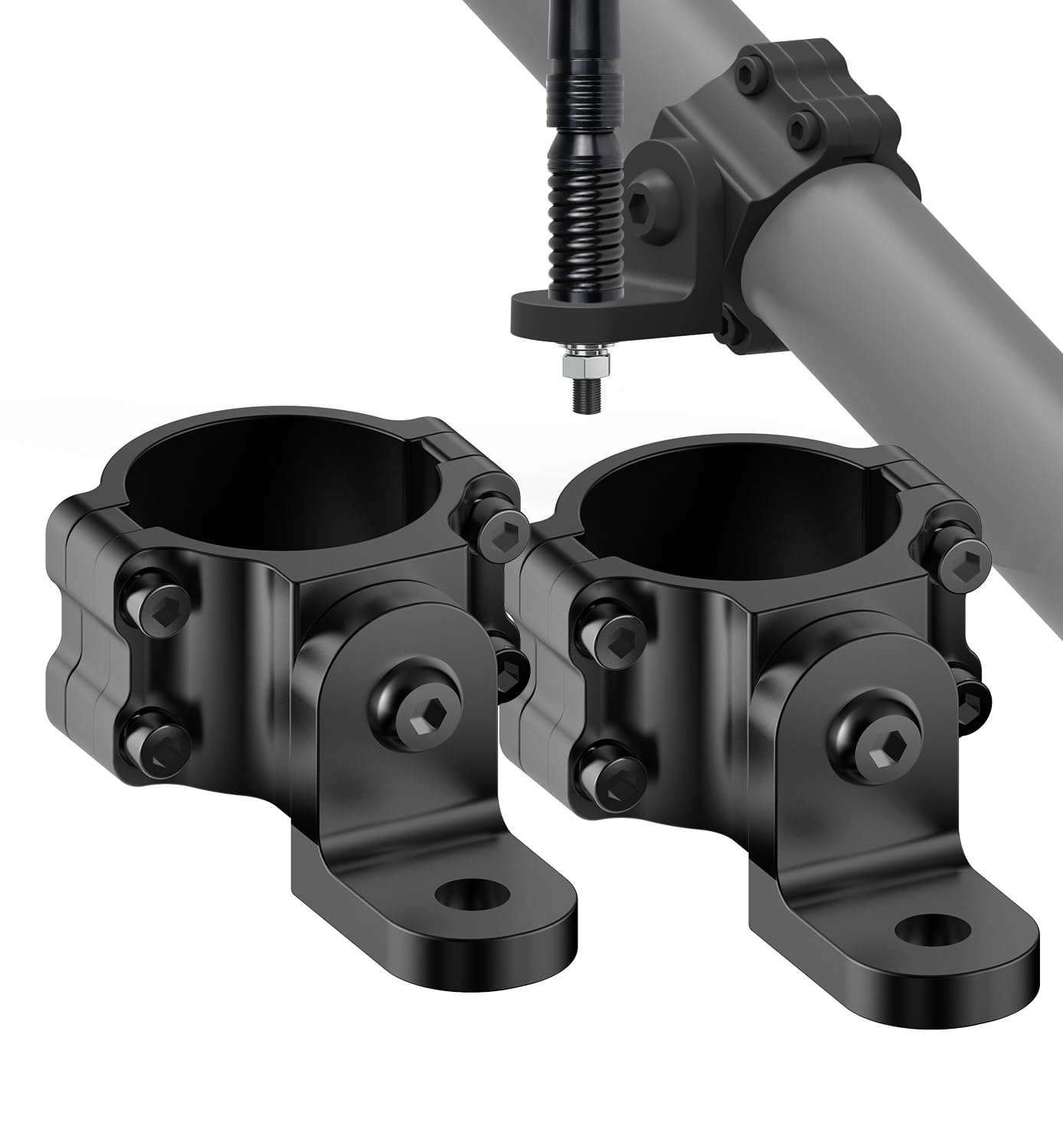 360° Adjustable Whip Light Mount for 1.65''- 2.0'' Roll Cage