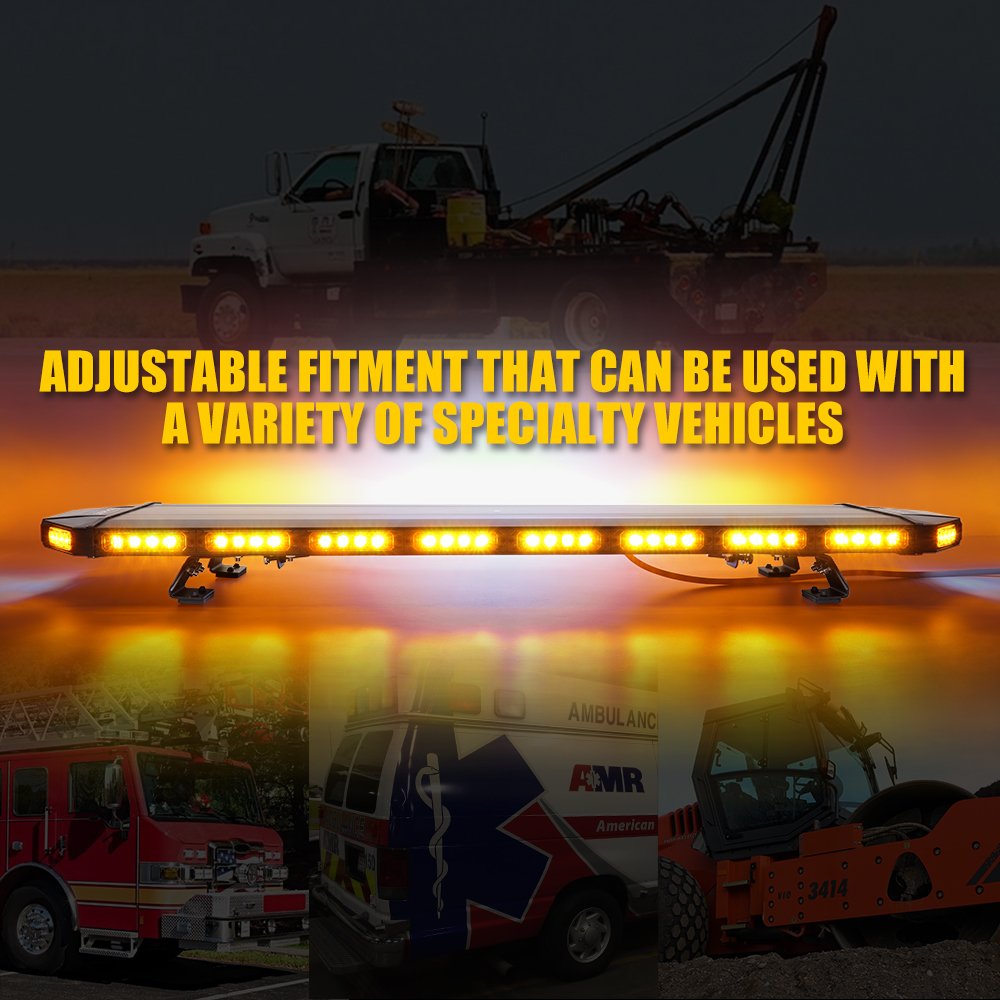 48" Directional Strobe Light Bar | Black Hawk Series