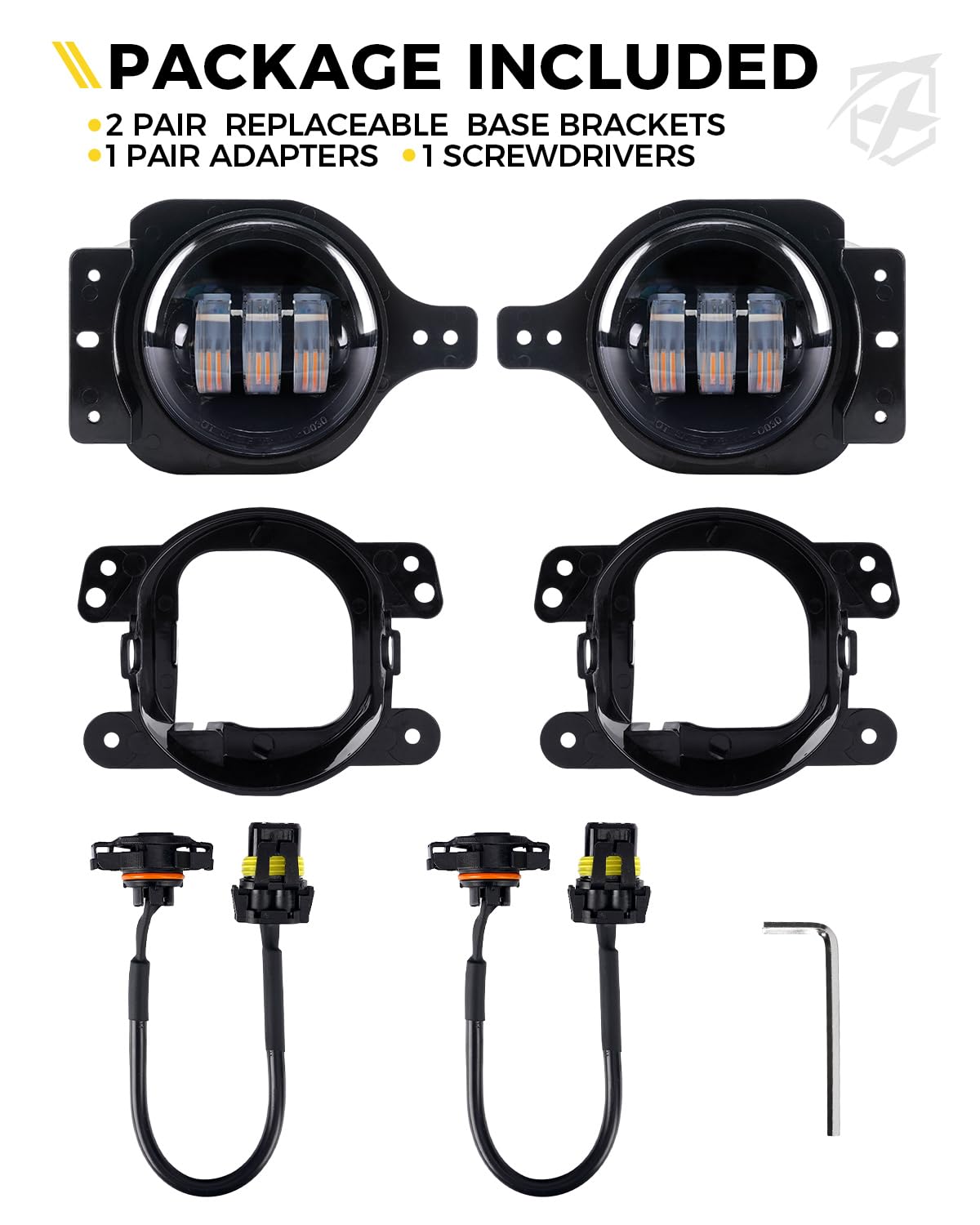 4" Jeep Fog Lights | III Series
