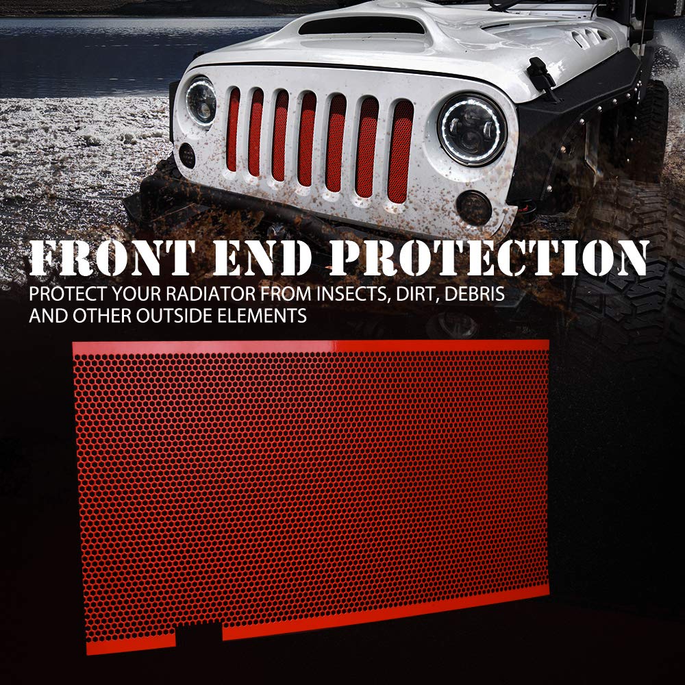 Stainless Steel Jeep Grille Insert For 2007-2018 Jeep Wrangler JK