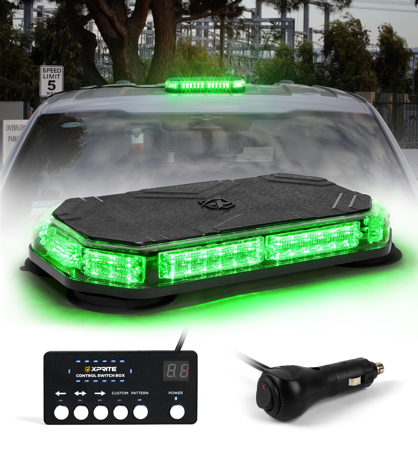 LED Emergency Strobe Light with Magnetic Mount