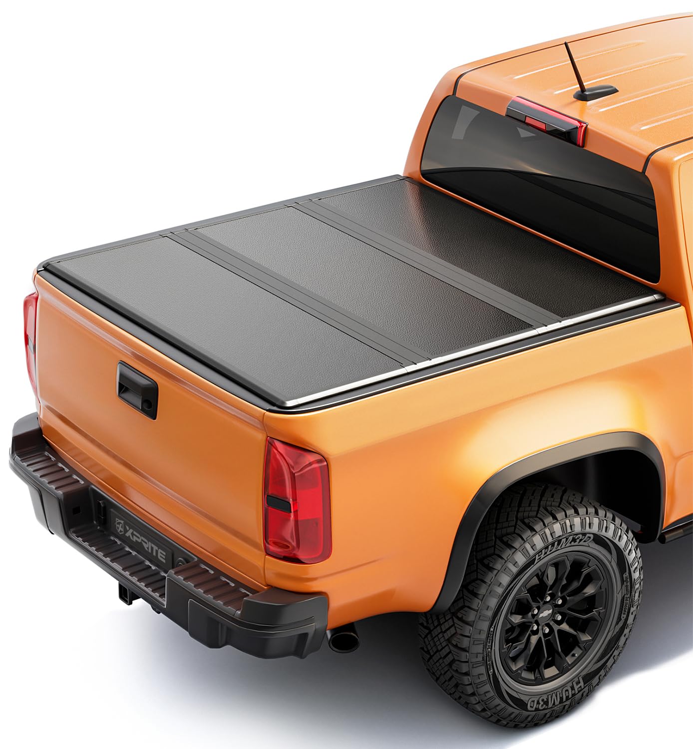 Xprite FRP Hard Folding Truck Bed Tonneau Cover for Chevrolet Colorado/GMC Canyon