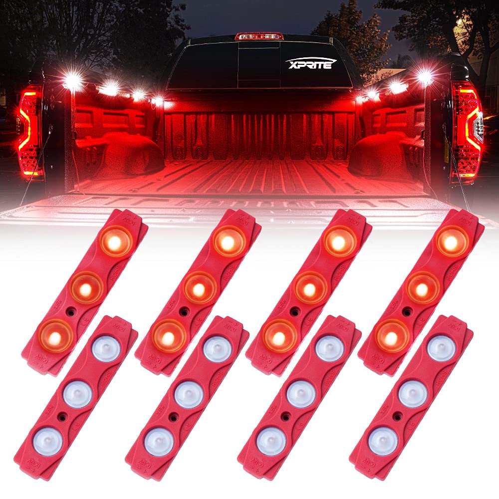 LED Rock Light Pods 8 Truck Bed Lighting Kit w/ Switch | Xprite USA LED Rock Light Pods 8 Truck Bed Lighting Kit w/ Switch | Xprite USA