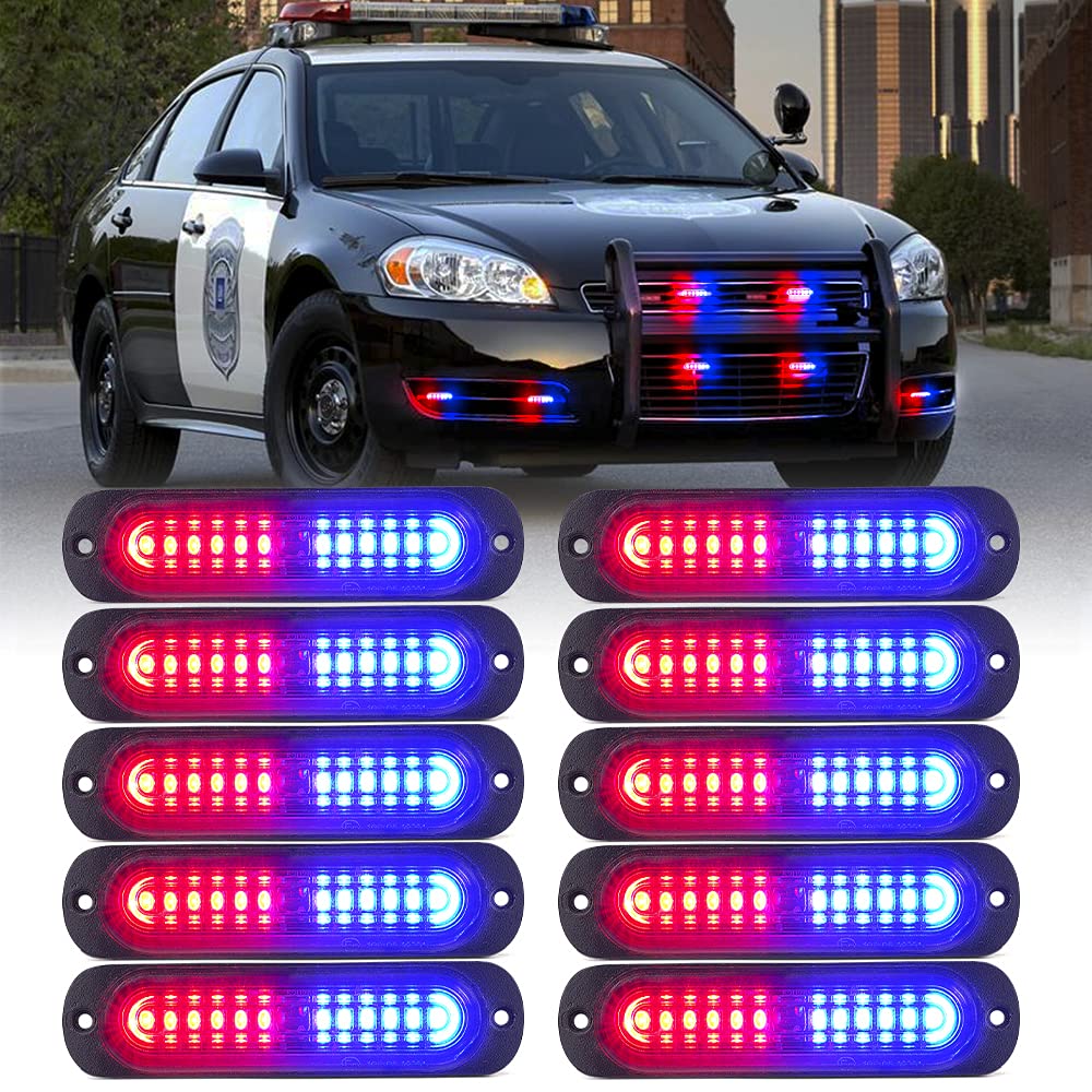Flush Mount Side Marker Emergency Strobe Light - Set of 4 | Alert 12 Series