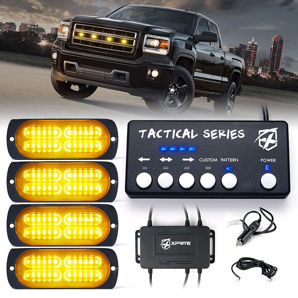 Grille and Surface Mount Light - Set of 4 | Tactical 24 Series