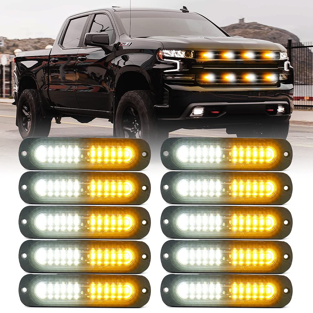 Flush Mount Side Marker Emergency Strobe Light - Set of 4 | Alert 12 Series