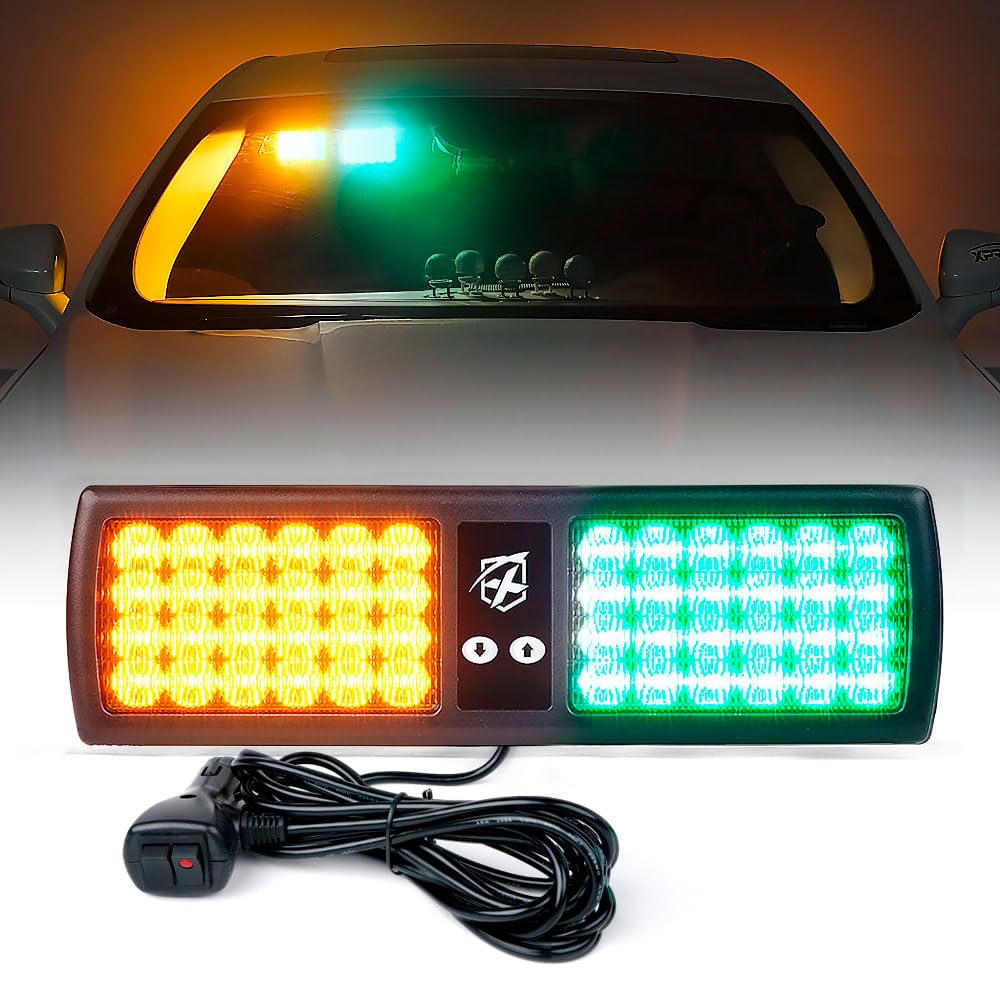Windshield Visor 48 LED Strobe Lights | Decoy Series