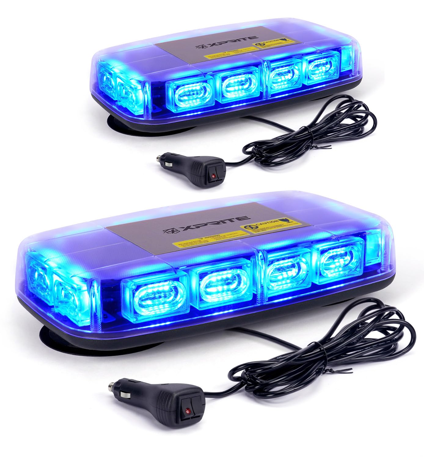 2PCS Upgraded 12" 72LED Rooftop Mini Strobe Lights