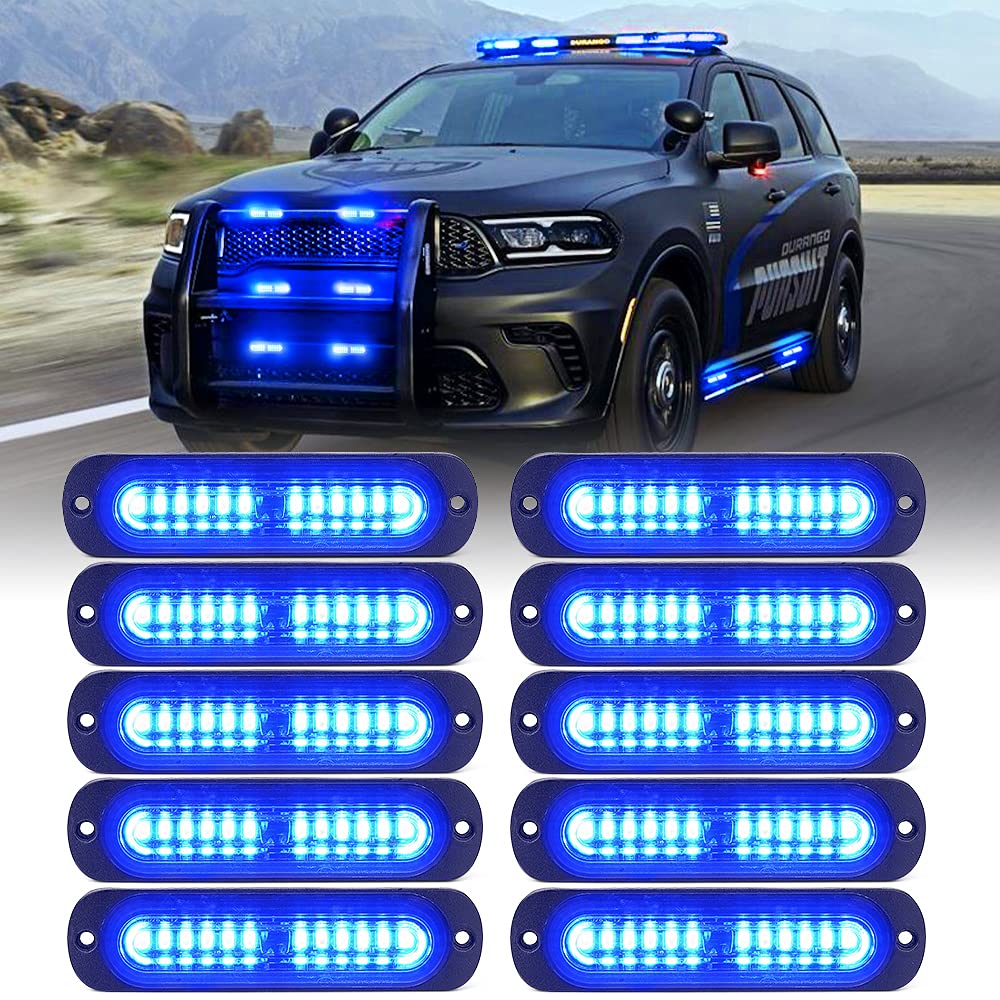 Flush Mount Side Marker Emergency Strobe Light - Set of 4 | Alert 12 Series