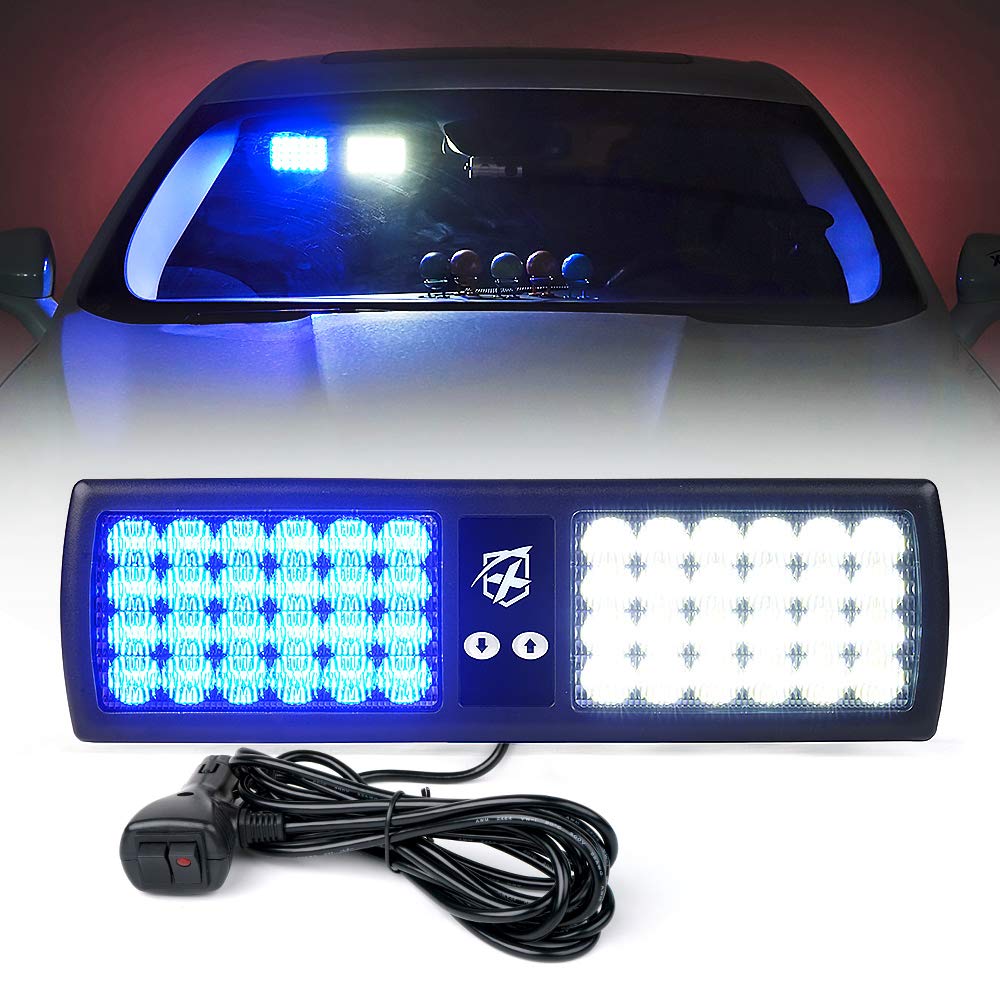 Windshield Visor 48 LED Strobe Lights | Decoy Series