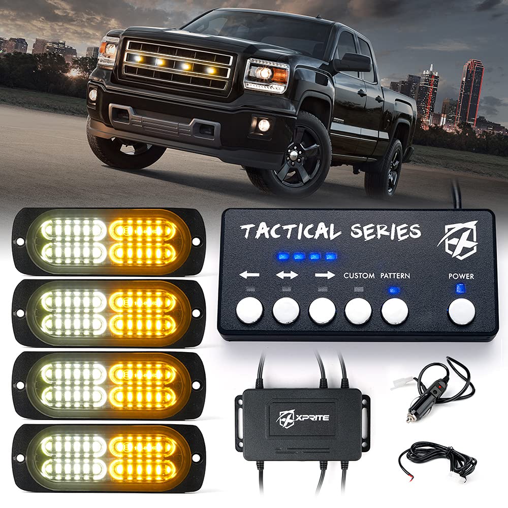 Grille and Surface Mount Light - Set of 4 | Tactical 24 Series