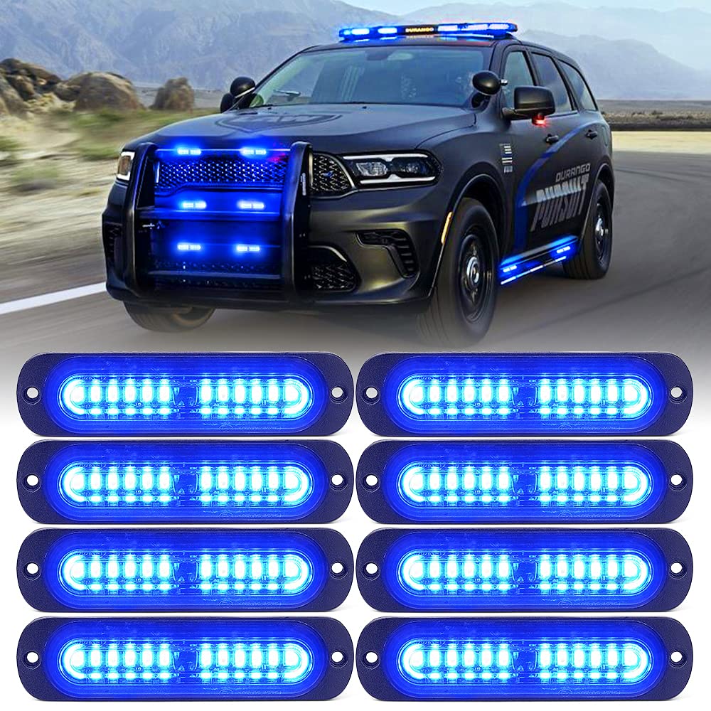 Flush Mount Side Marker Emergency Strobe Light - Set of 4 | Alert 12 Series