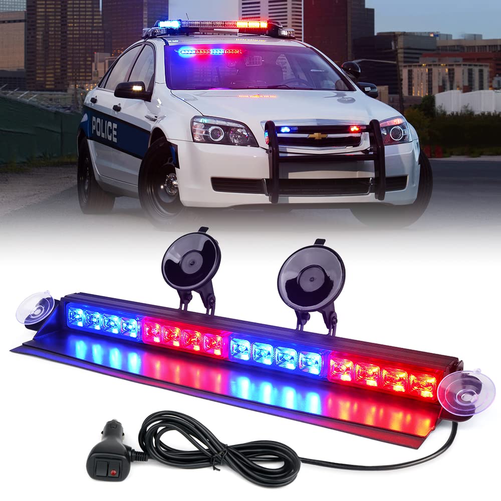 Windshield Dash Strobe Light with Suction Cups