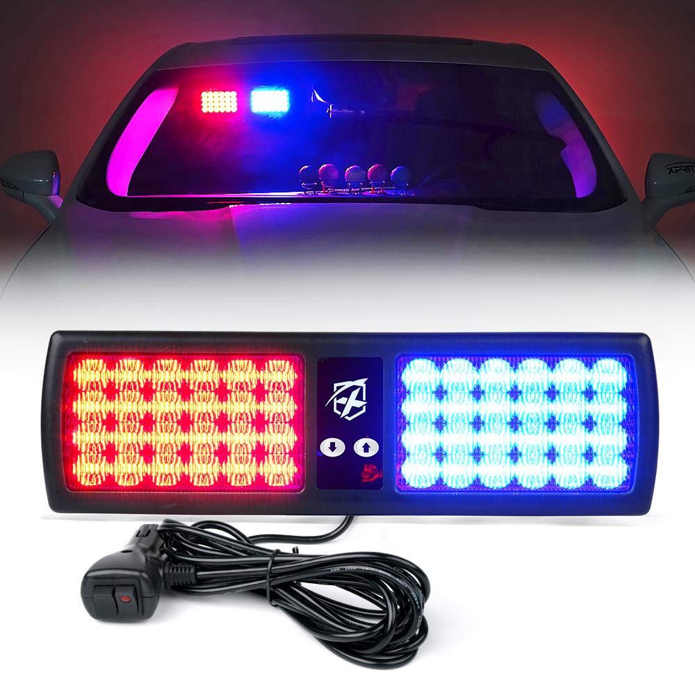 Windshield Visor 48 LED Strobe Lights | Decoy Series