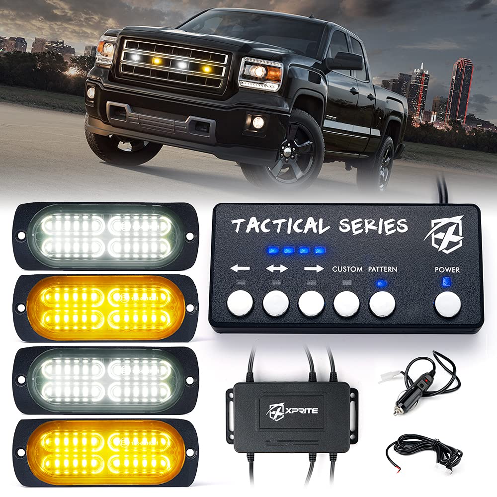 Grille and Surface Mount Light - Set of 4 | Tactical 24 Series