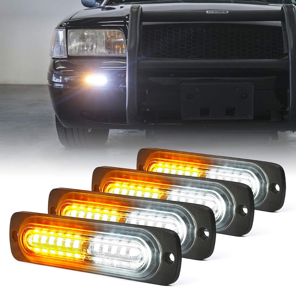 Flush Mount Side Marker Emergency Strobe Light - Set of 4 | Alert 12 Series