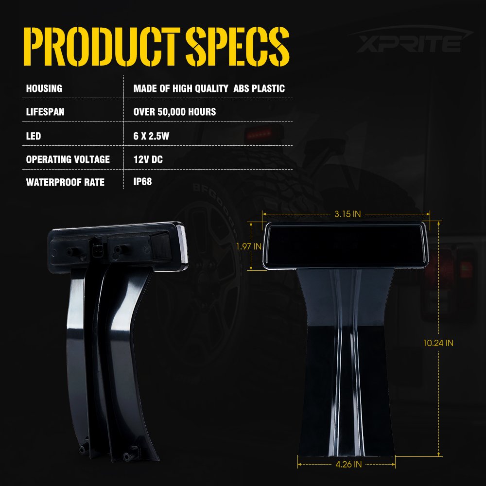 Jeep Wrangler JK 3rd Brake Light