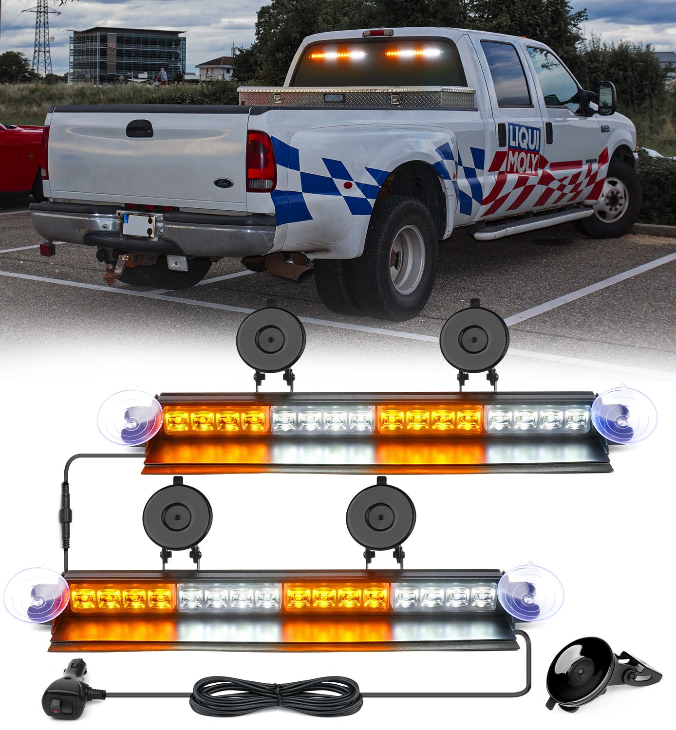 Windshield Dash Strobe Lights