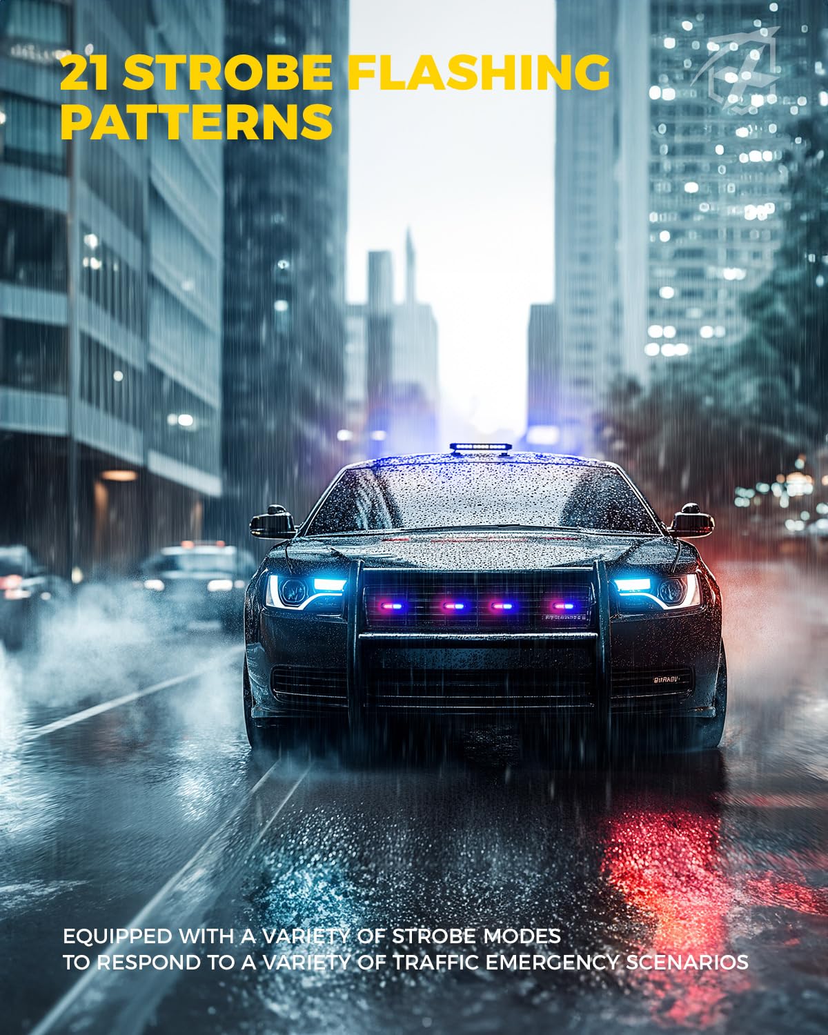 Rooftop Emergency Strobe Light Bar for POV Vehicles Trucks