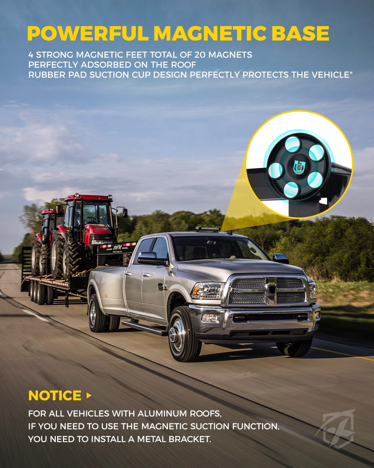 Rooftop Emergency Strobe Light Bar for POV Vehicles Trucks