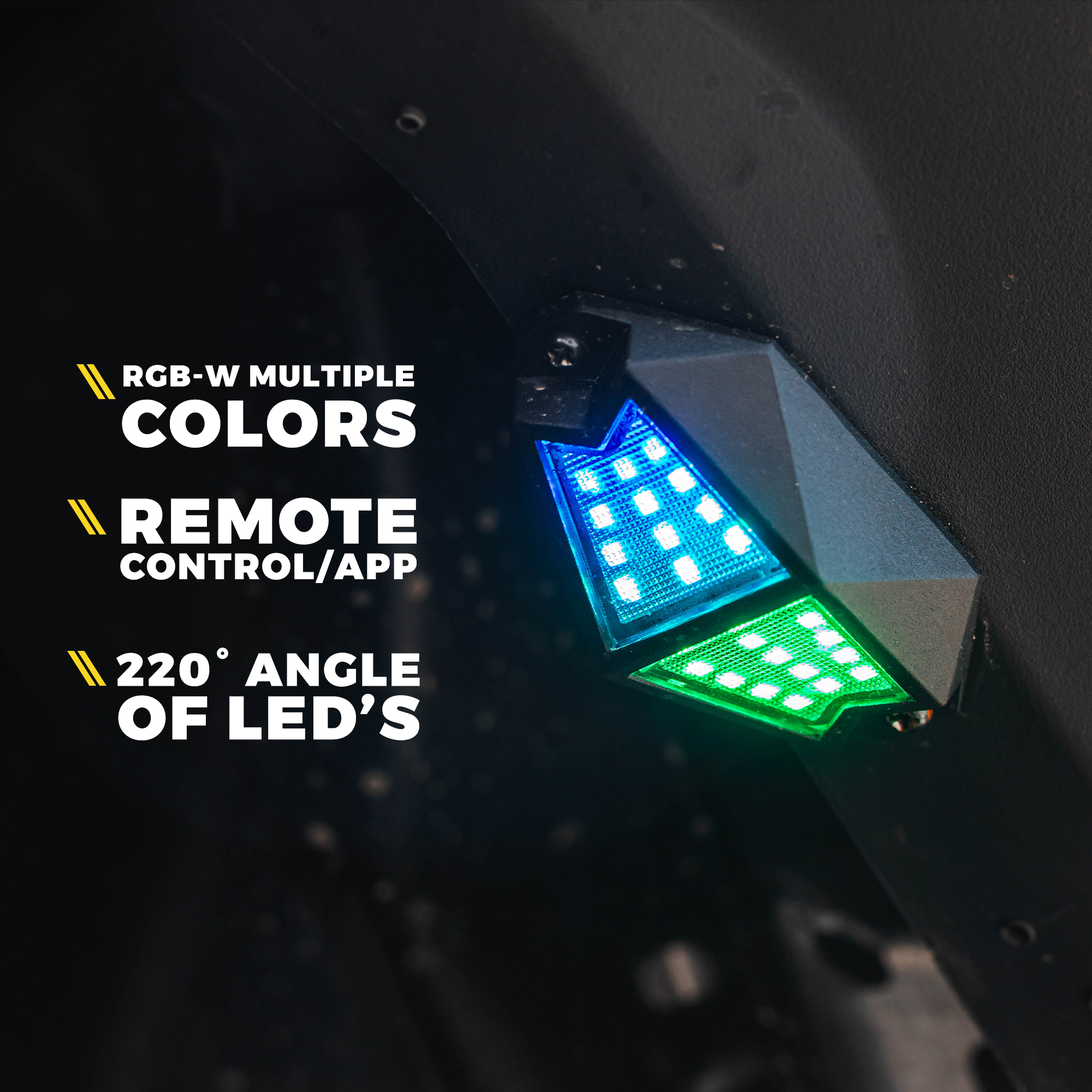 Multi-Color LED RGB-W Rock Lights
