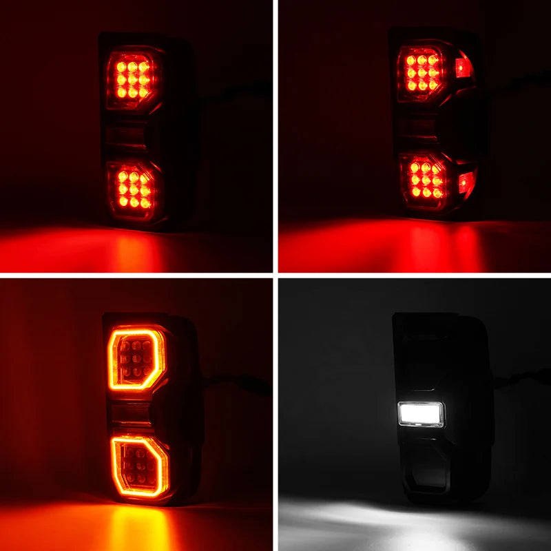 Raptor Style Full LED Tail Lights Assembly for 2021-2024 2/4 Door Bronco