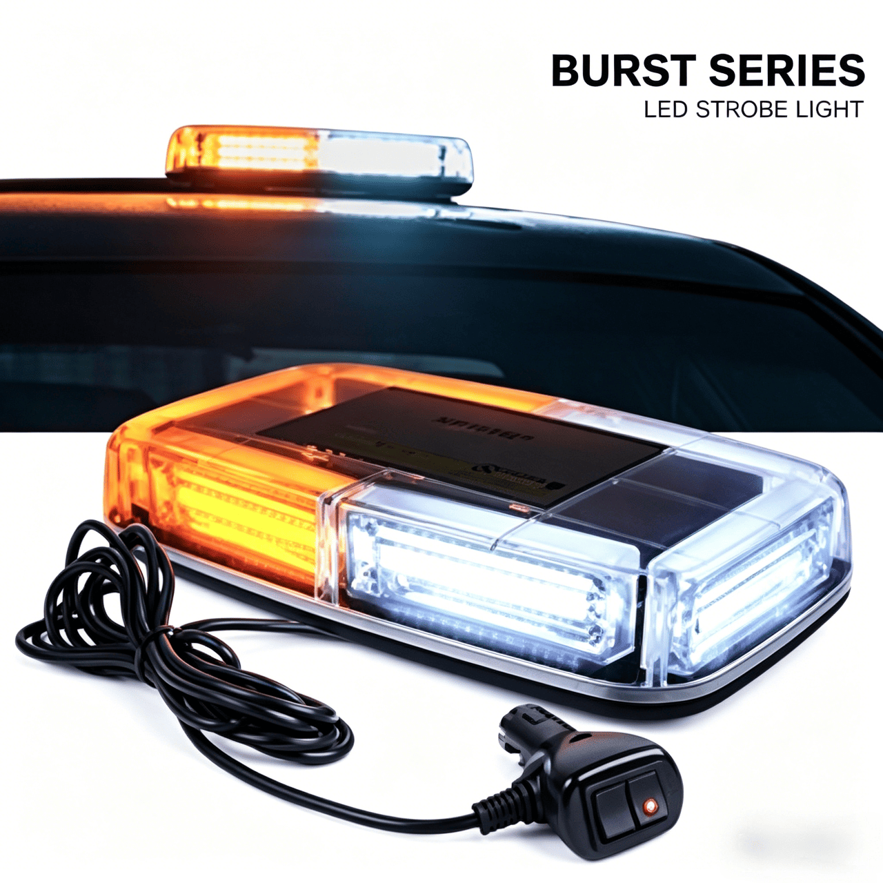 COB LED 30W Rooftop Strobe Light with Magnetic Base | Burst Series