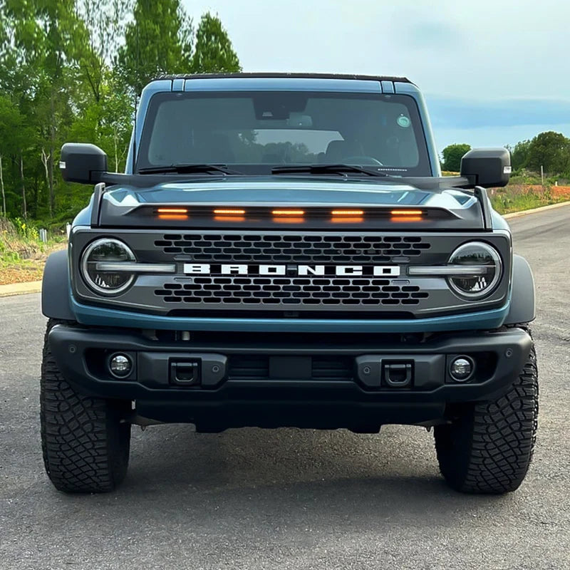 Front Hood Protector with DRL and Turn Signals for 2021-2026 Ford Bronco All Version