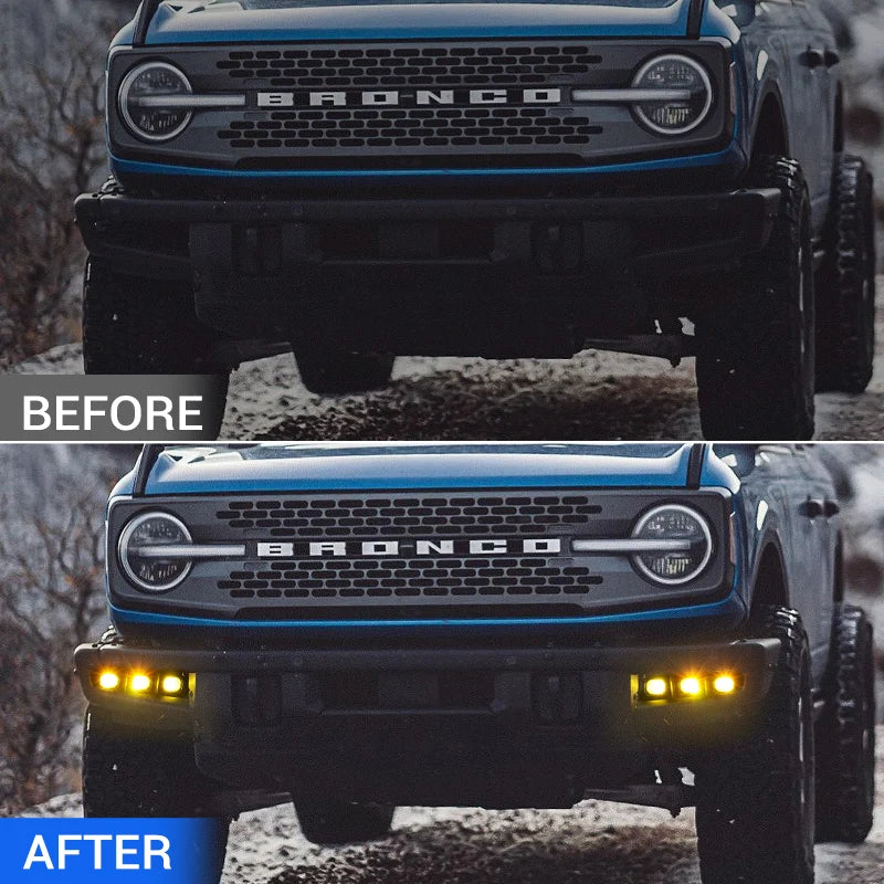 Ford Bronco Modular Bumper Fog Lights | Aluminum Material