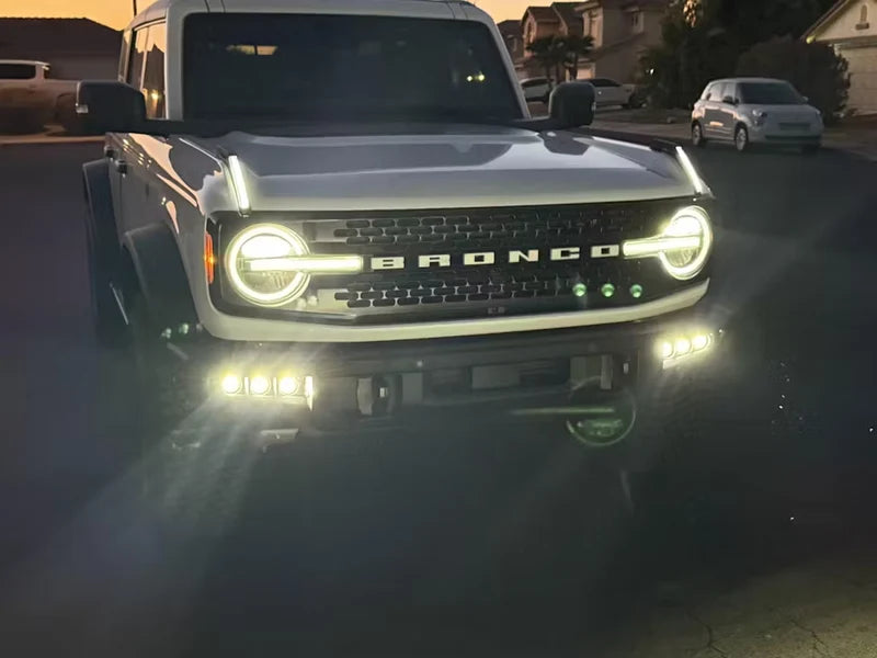 Ford Bronco Modular Bumper Fog Lights | Aluminum Material