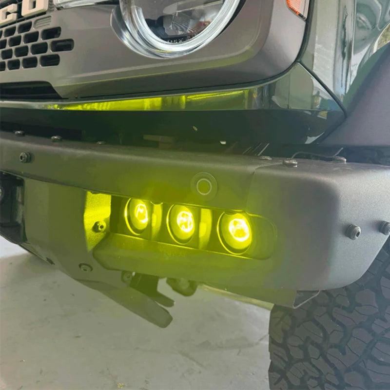 Ford Bronco Modular Bumper Fog Lights | Aluminum Material