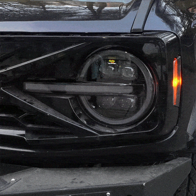full LED headlights for Ford Bronco 2021-2025