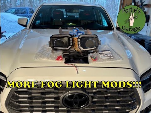 LED Fog Lights Bezel Kit for 2016-2023 Toyota Tacoma