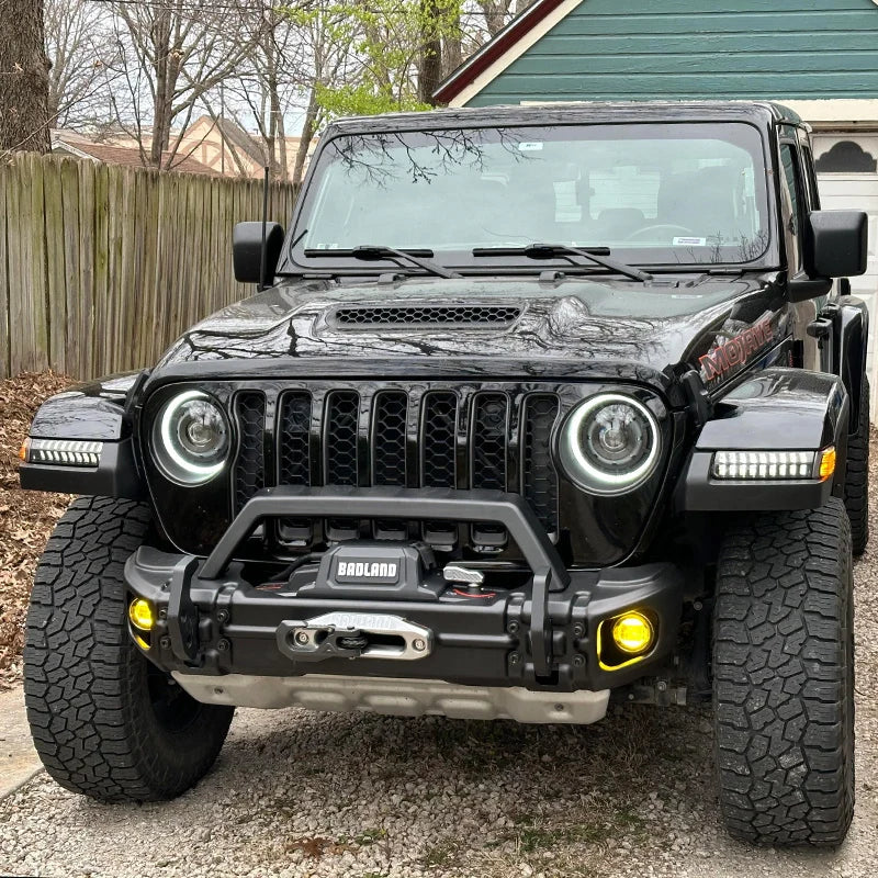 LED Turn Signal Lights with DRL & Side Marker for 2018-2025 Jeep Wrangler JL Sport Jeep Willys Sport