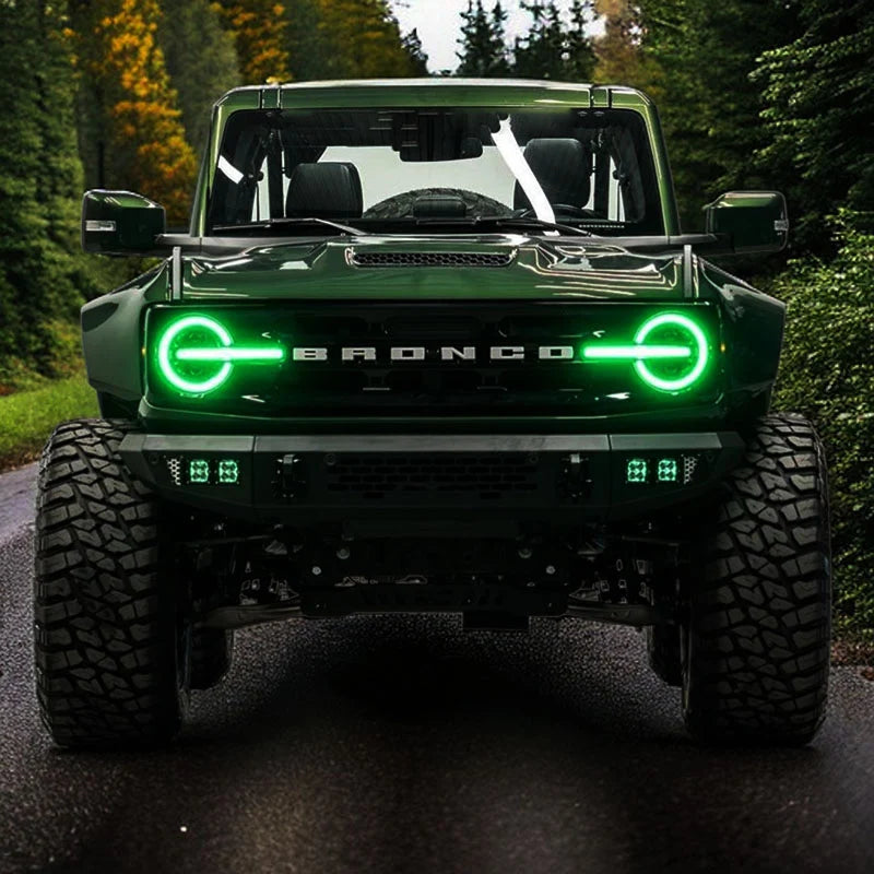 RGB LED Headlights Assembly for 2021-2026 Ford Bronco