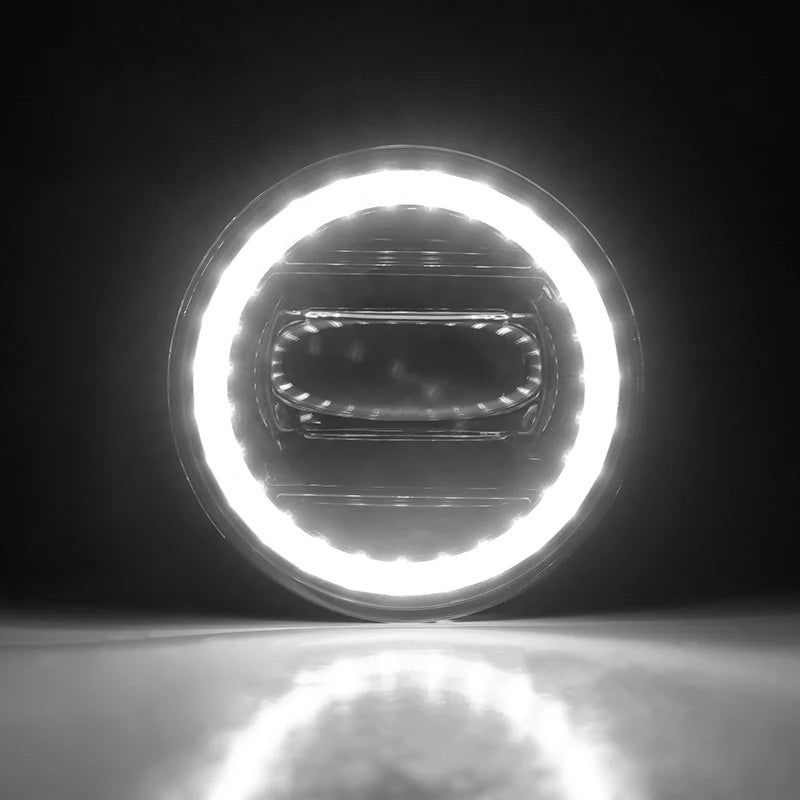 LED Fog Light Assembly with Halo Ring DRL/Turn Signals for 2005-2011 Toyota Tacoma