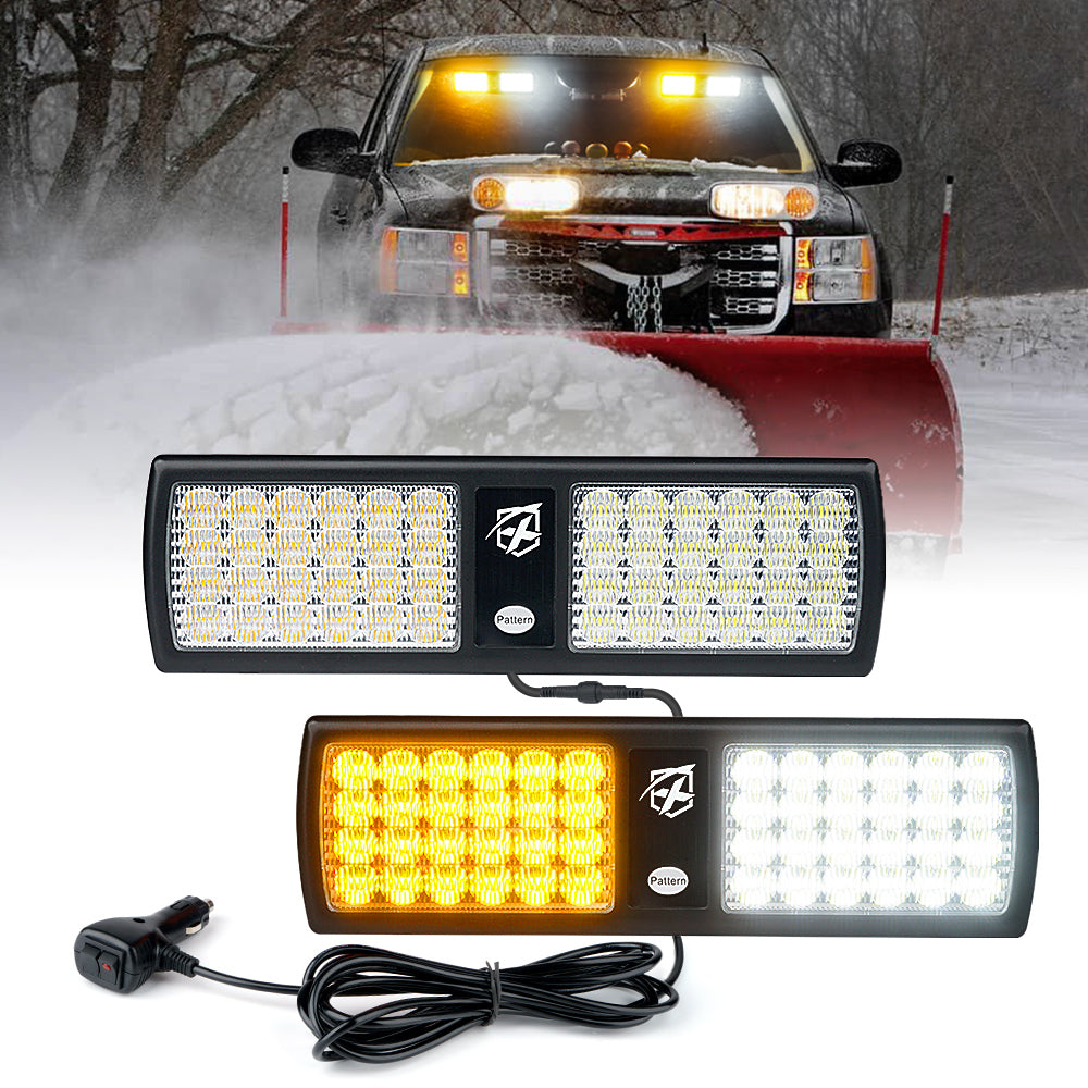 Dual Windshield Sun Visor Strobe Lights | Agent Series