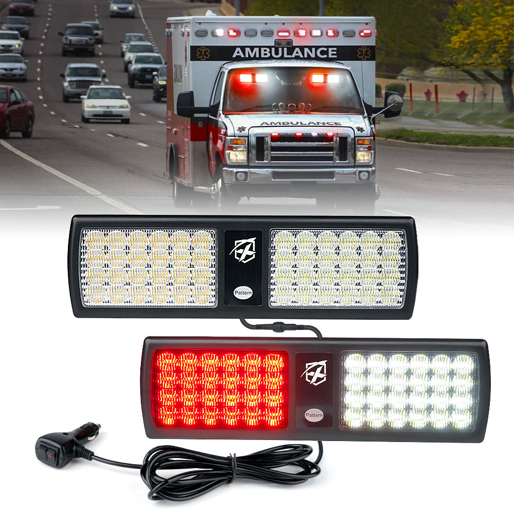 Dual Windshield Sun Visor Strobe Lights | Agent Series