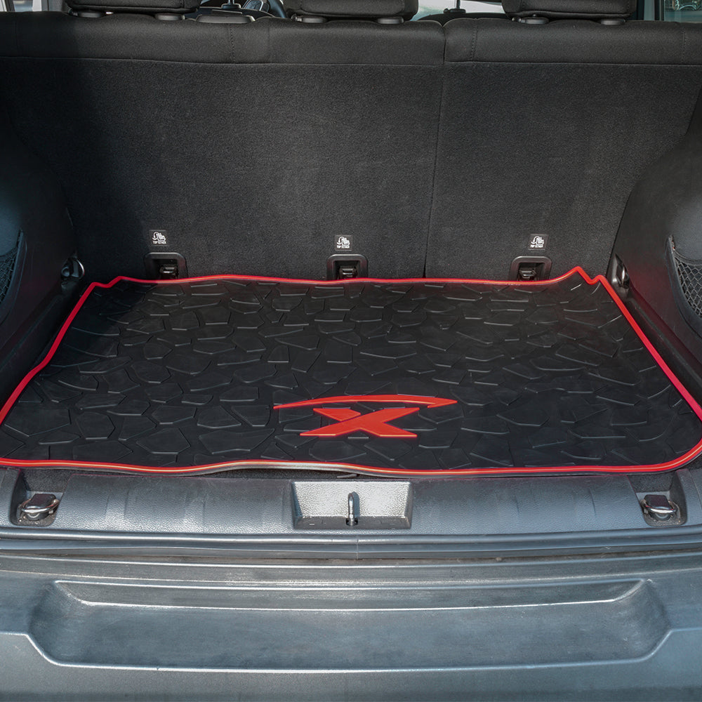 Rubber Cargo Red Trunk Mat Jeep