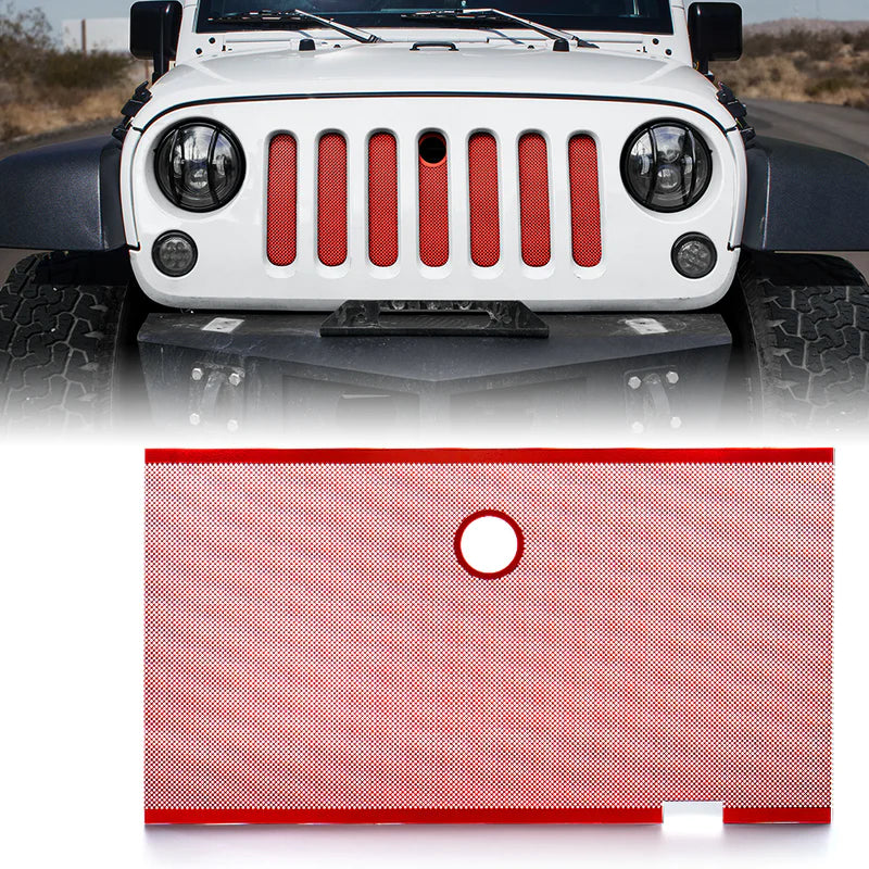 Stainless Steel Jeep Grille Insert For 2007-2018 Jeep Wrangler JK