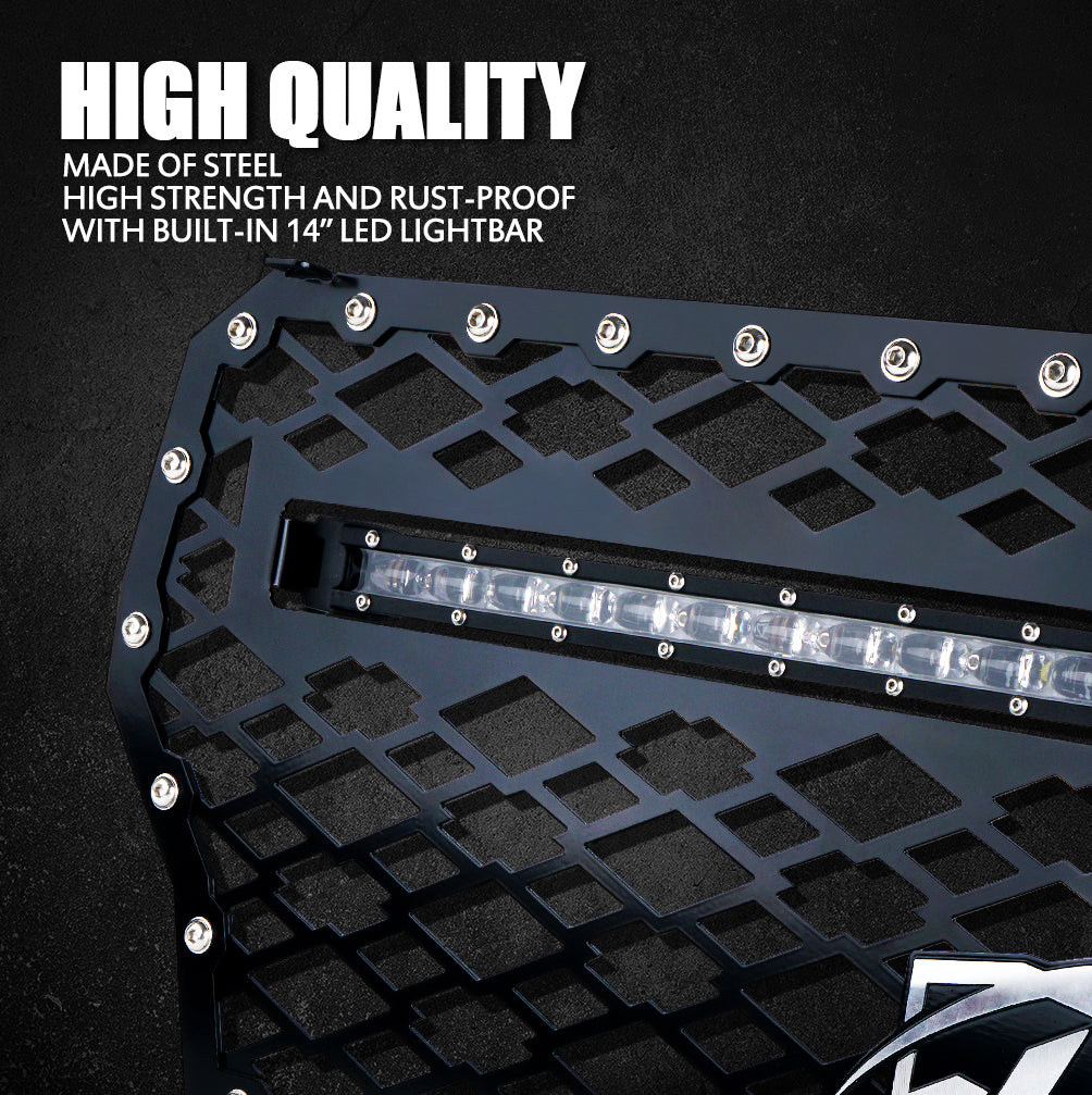 Black Steel Mesh Grille Installation