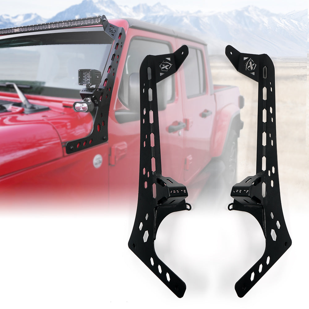 50" Light Bar Bracket for Jeep Wrangler JL and Jeep Gladiator | Prevail G2 Series