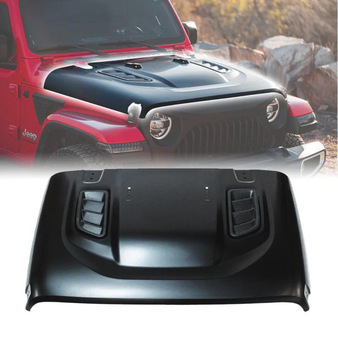 Jeep Wrangler JL & Gladiator JT 10th Anniversary Hood with Functional Air Vents