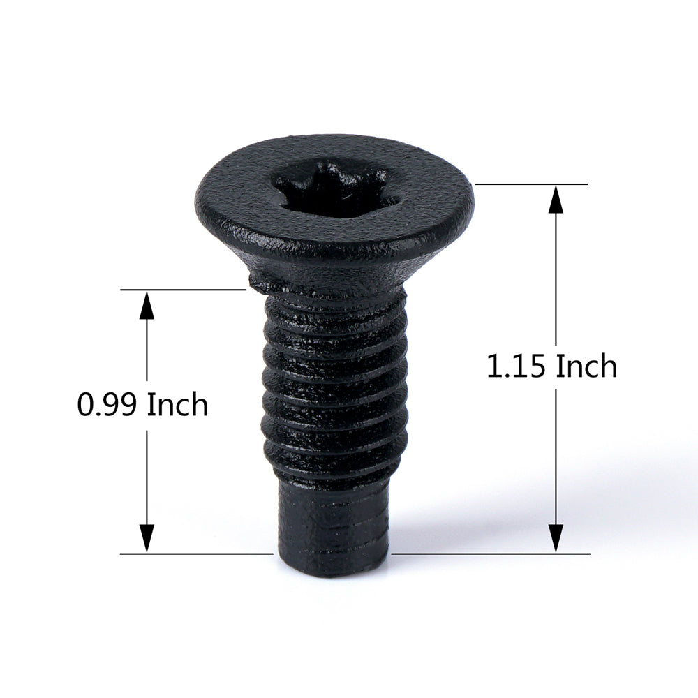 Xprite Set of 4 OEM-Style Replacement M8 Torx Screws Bolts for Pillars Windshield Frame, Hinges, Doors, Roll Bars - Jeep Wrangler CJ YJ TJ