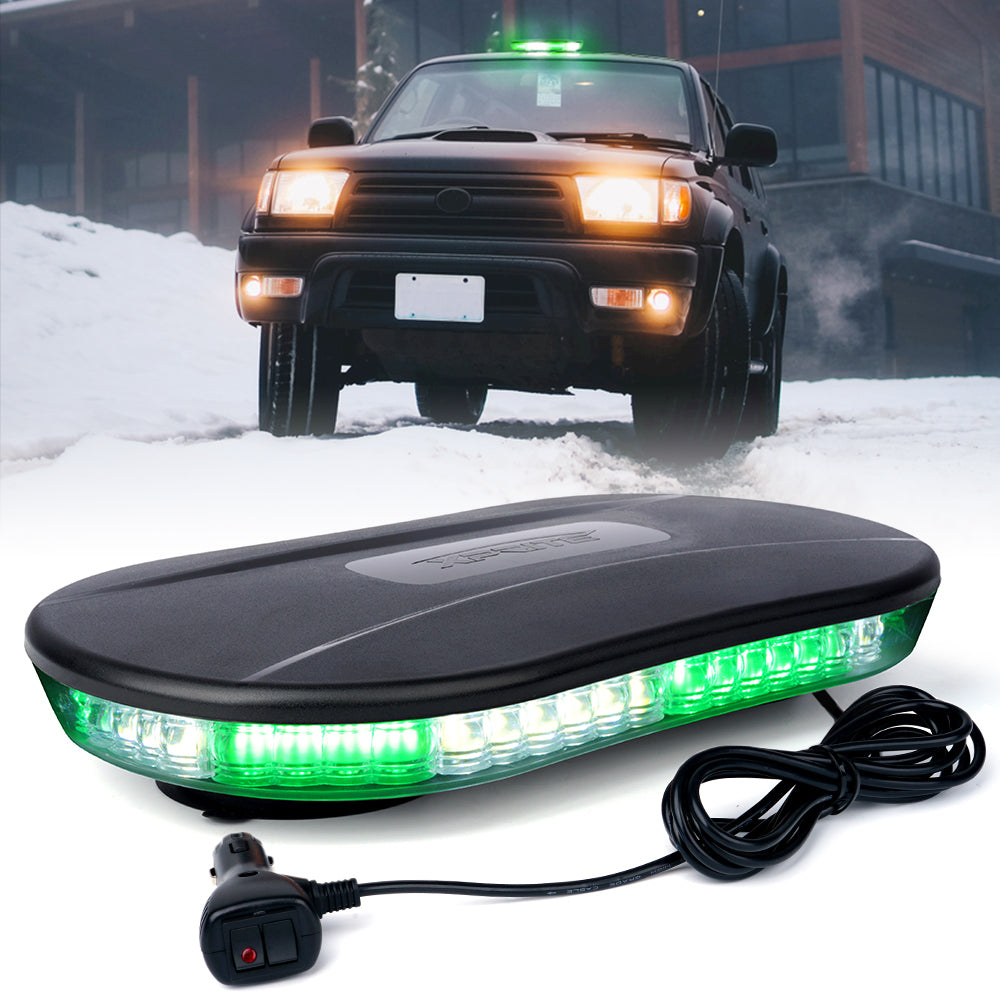 Amber LED Rooftop Strobe Light with Magnetic Base | Delta Series