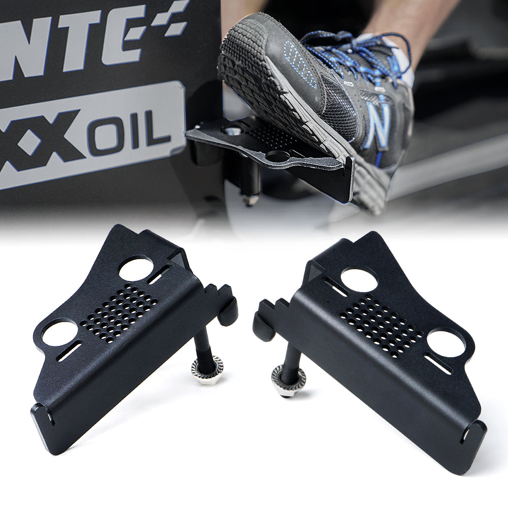 Front Foot Pegs with Jeep Grille Symbol Jeep Wrangler JK | Xprite USA