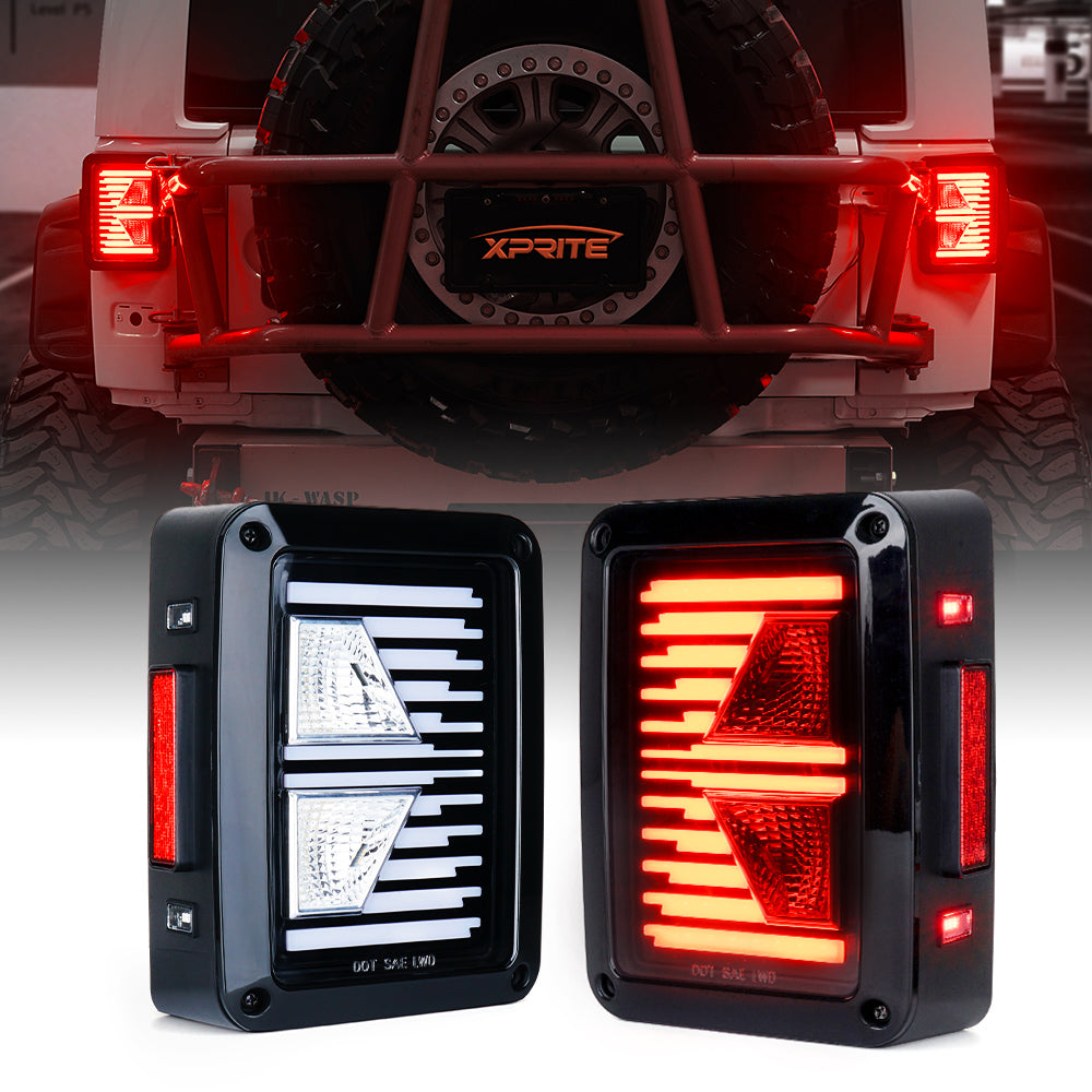 Jeep Wrangler JK LED Tail Lights | Linear Series